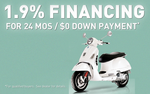 Special financing rates and $0 down payment